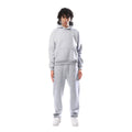 ensemble jogging femme oversize à capuche en gris clair