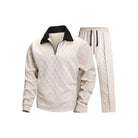 ensemble loungewear homme col demi-zip