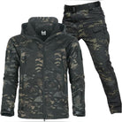 ensemble outdoor homme coupe ajustée capuche en Camouflage foncé