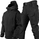 ensemble outdoor homme coupe ajustée capuche en noir