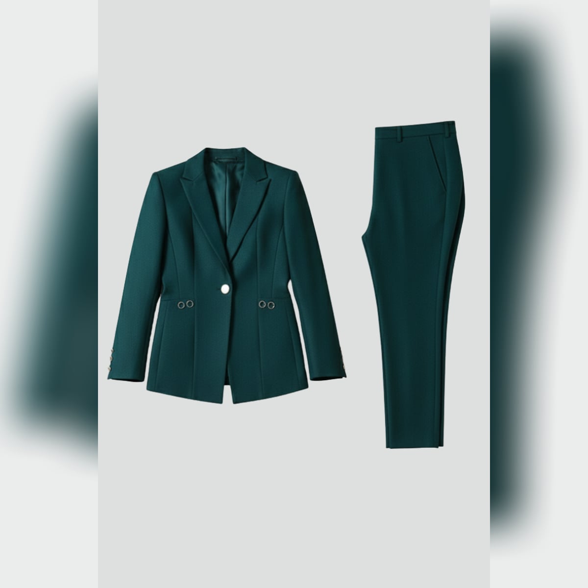 ensemble tailleur femme blazer et pantalon droit
