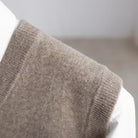 gilet col en v homme coupe ajustée