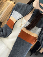 gilet femme oversize col montant zippé