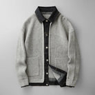 gilet homme col chemise boutonné en gris