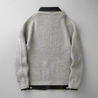 gilet homme col chemise boutonné en gris