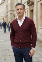 gilet homme col en v boutonné