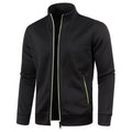 gilet homme col montant zippé en noir