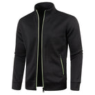 gilet homme col montant zippé en noir