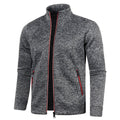 gilet homme col montant zippé en gris