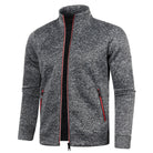 gilet homme col montant zippé en gris