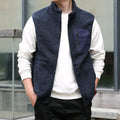 gilet homme coupe décontractée poches zippées