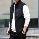 gilet homme coupe décontractée poches zippées