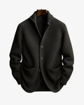 gilet homme habillé col montant boutonné en gris