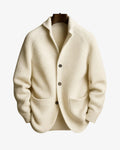 gilet homme habillé col montant boutonné en blanc