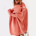 gilet long femme oversize à capuche en orange