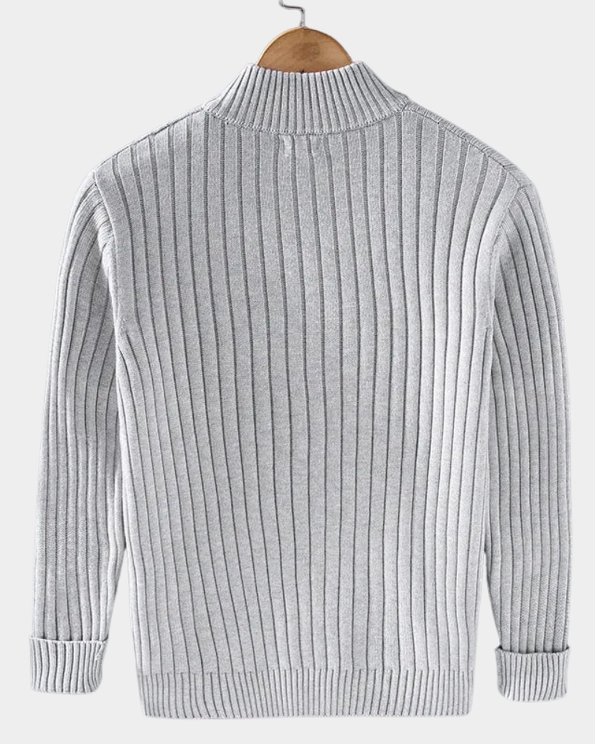 gilet zippé homme col montant coupe régulière
