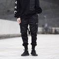 jogger cargo homme coupe techwear noir