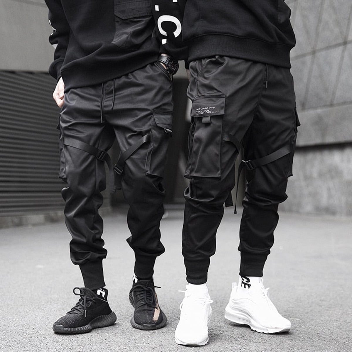 jogger cargo homme coupe techwear