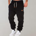 jogging homme coupe droite taille élastiquée en noir