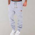 jogging homme coupe droite taille élastiquée en gris