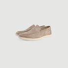 loafer homme semelle épaisse sans lacets en caramel