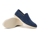 loafer homme semelle épaisse sans lacets en noir/marine