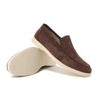 loafer homme semelle épaisse sans lacets en marron