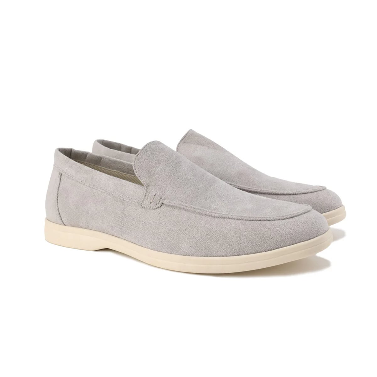 loafer homme semelle épaisse sans lacets en gris