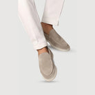 loafer homme semelle épaisse sans lacets en beige