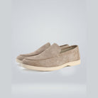 loafer homme semelle épaisse sans lacets en caramel