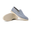 loafer homme semelle épaisse sans lacets en bleu clair