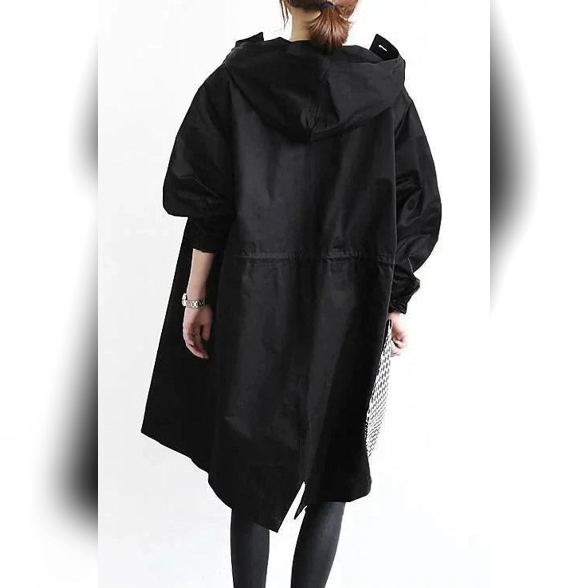 manteau de pluie femme capuche oversize