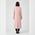 manteau femme col à revers coupe droite