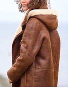 manteau femme mi-long à capuche