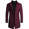 manteau homme col classique boutons rouge