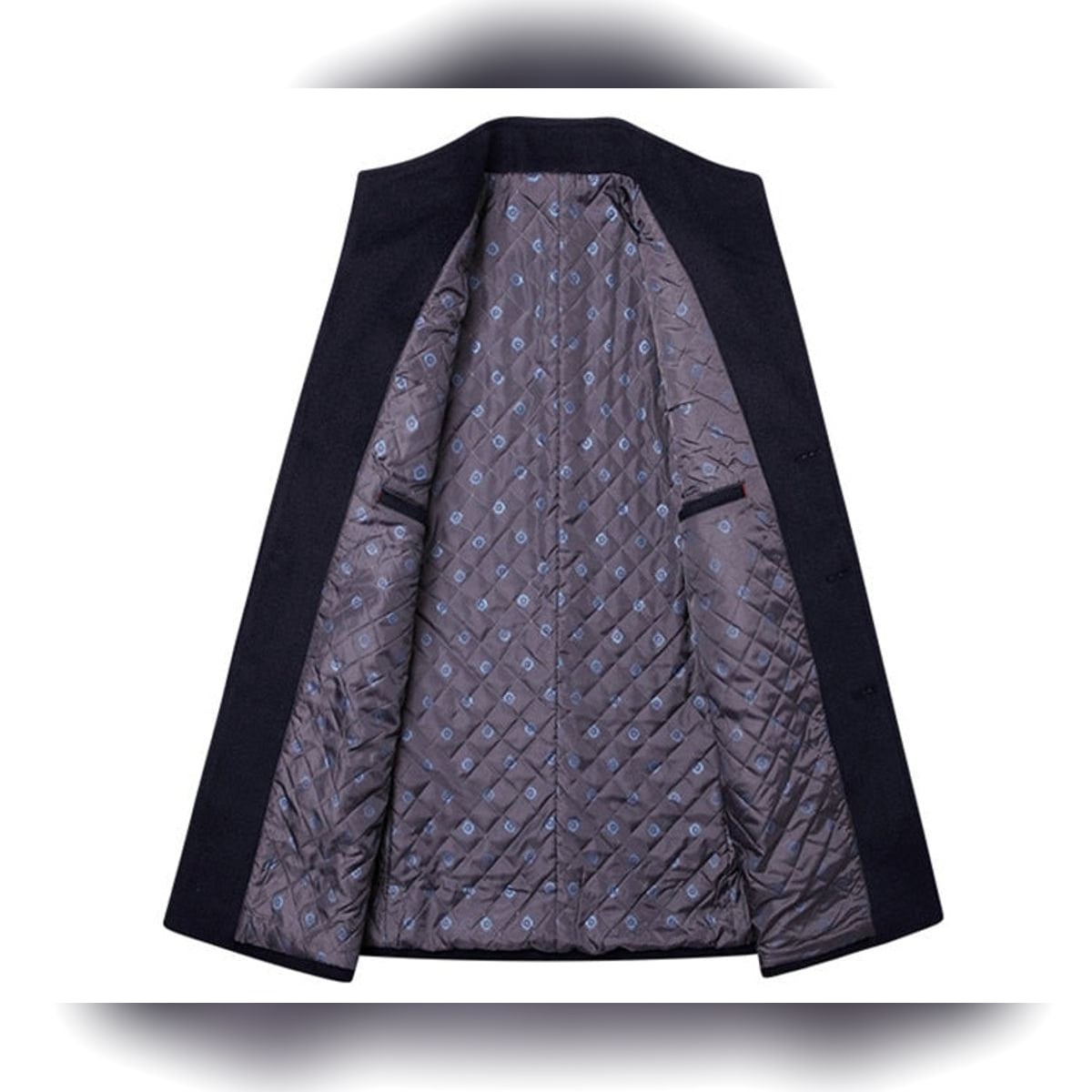 manteau homme col classique boutons