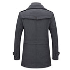 manteau homme col montant coupe droite
