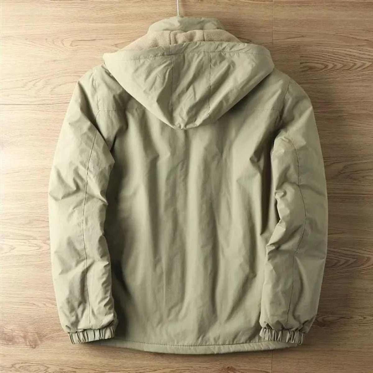 manteau homme coupe droite capuche amovible
