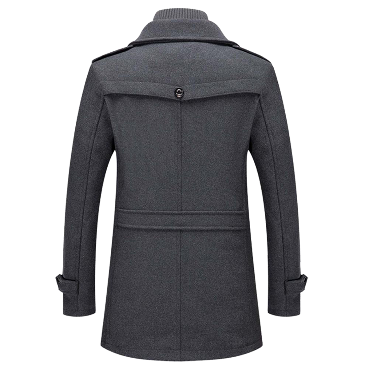 manteau homme coupe droite manches longues