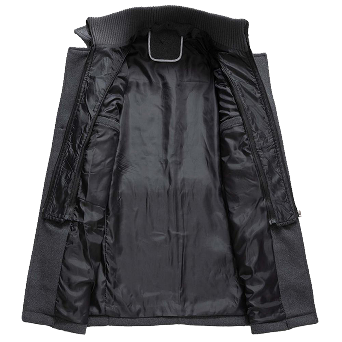 manteau homme coupe droite manches longues
