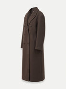 manteau long femme oversize croisé