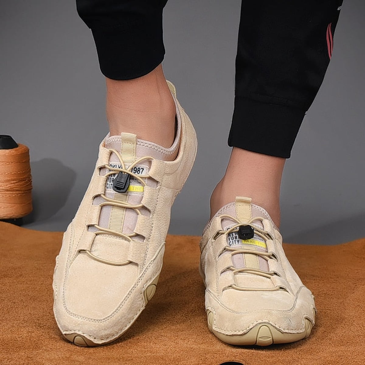 mocassin homme sans lacets