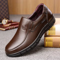 mocassin homme semelle épaisse sans lacets en marron
