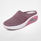 mule femme semelle plateforme à enfiler en rose