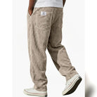 pantalon homme coupe large avec poches en kaki
