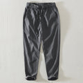 pantalon homme coupe large style japonais en gris