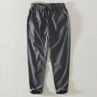 pantalon homme coupe large style japonais en gris