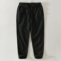 pantalon homme coupe large style japonais en noir