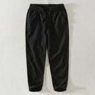 pantalon homme coupe large style japonais en noir