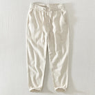 pantalon homme coupe large style japonais en kaki